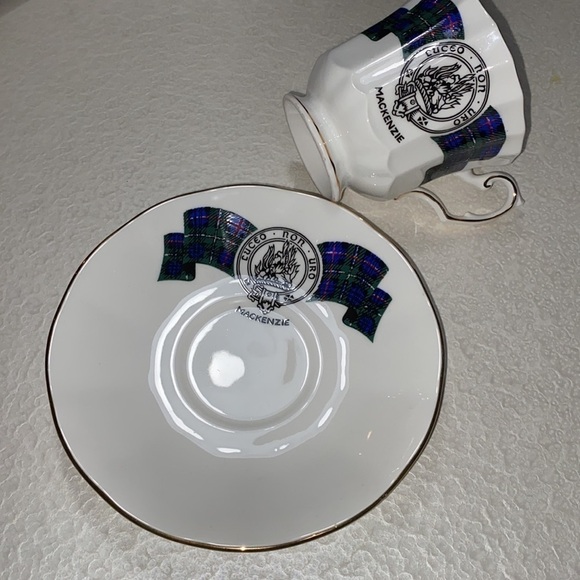 MACKENZIE Teacup and Saucer, Elizabethan Teacup, Scottish Teacups - Picture 7 of 8